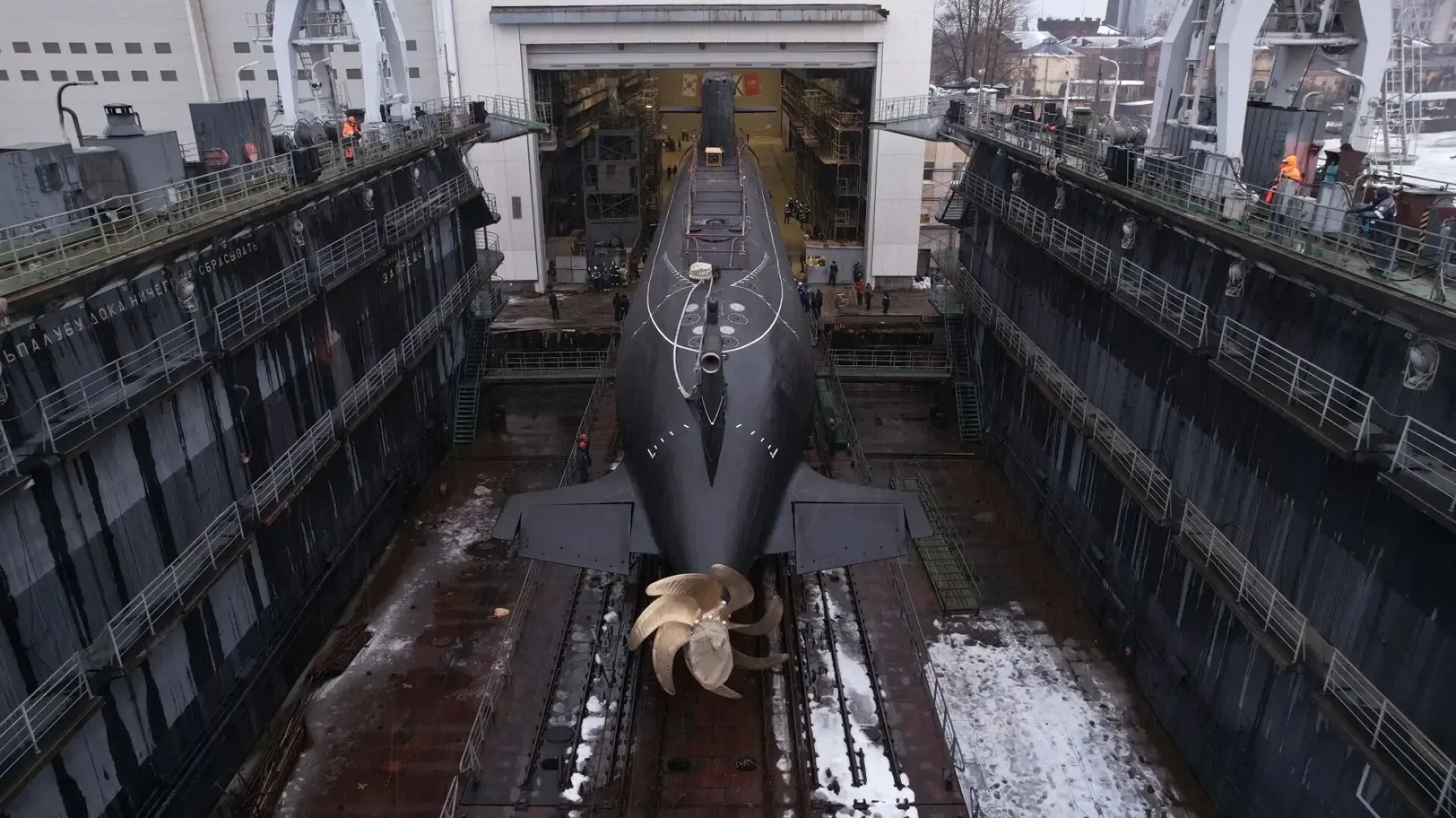 B-587 Velikiye Luki during its launch in 2022. (Photo: open source) B-587 Velikiye Luki during its launch in 2022. (Photo: open source)