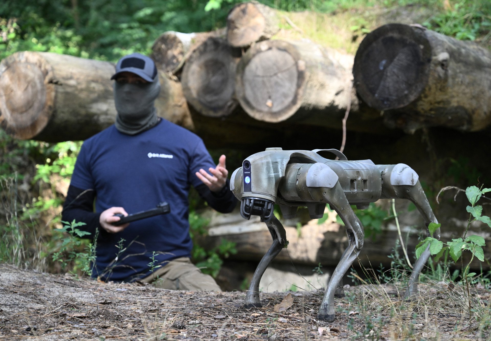 Robot dog on the frontline in Ukraine