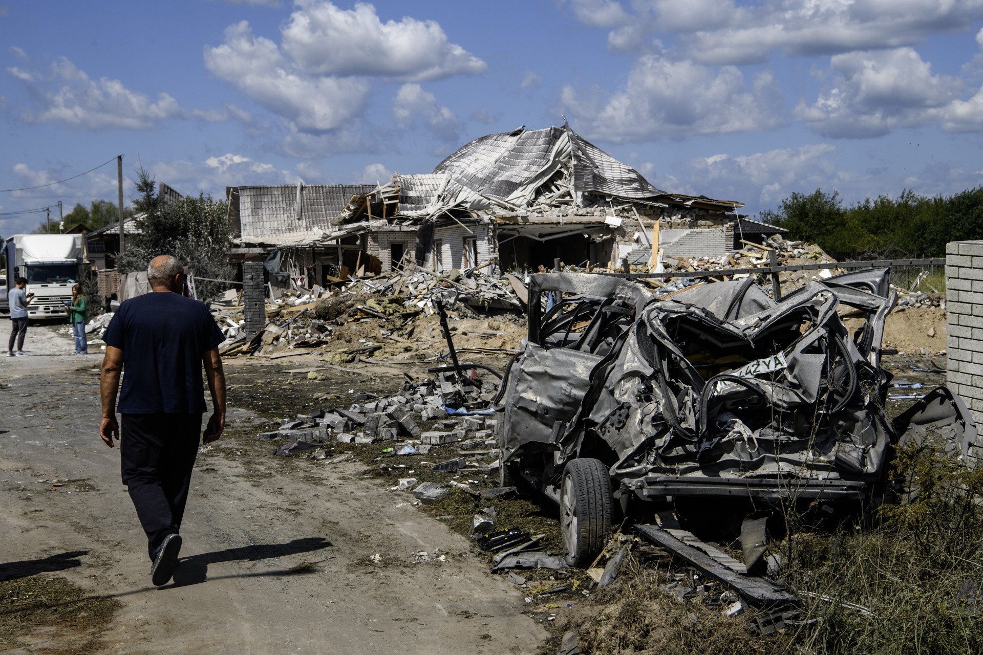 Heavily damaged home after August 11th attack