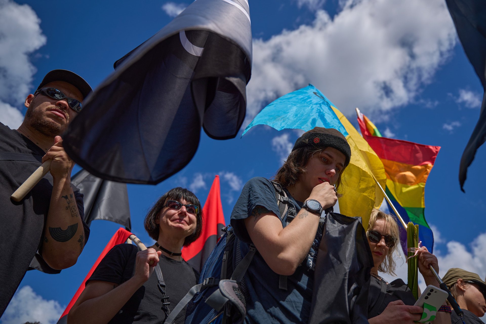 Farewell ceremony honoring artist and serviceman David Chichkan at Kyiv’s Independence Square on August 18, 2025, Kyiv, Ukraine. Photo by Mykyta Shandyba/UNITED24 Media.