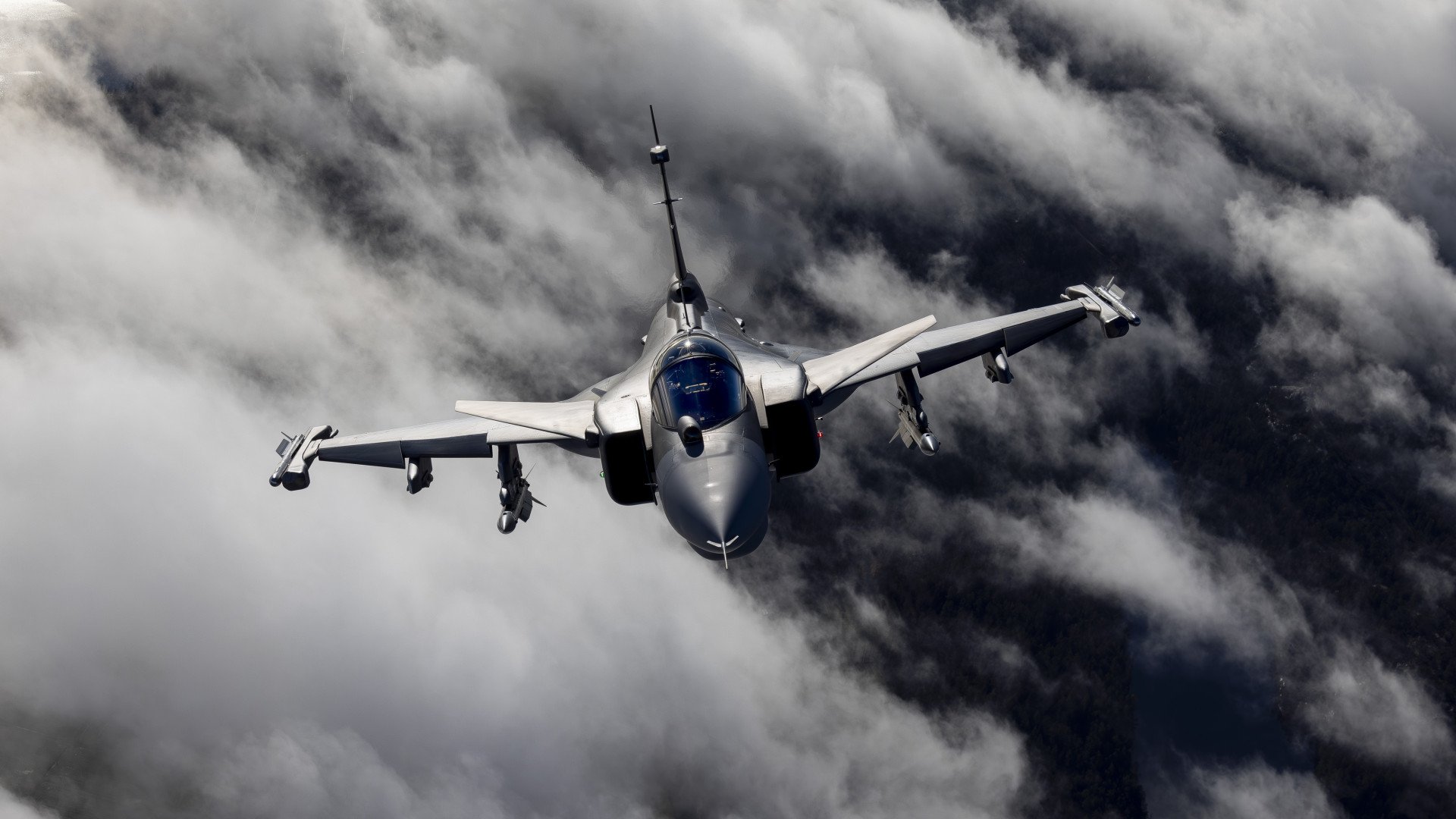 Gripen E/F fighter aircraft. Gripen E/F fighter aircraft.