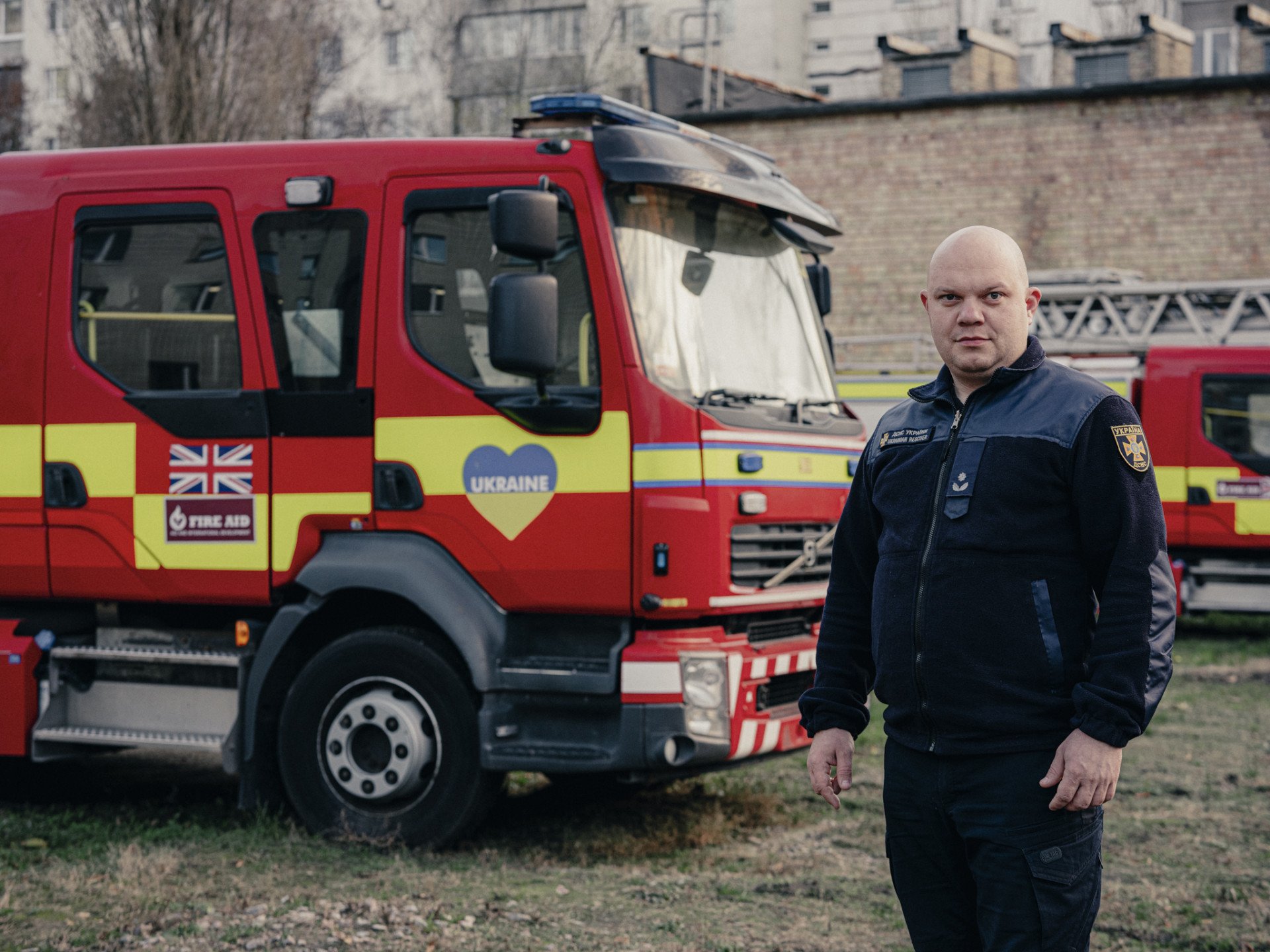 A FIRE AID donated appliance from West Yorkshire in Kyiv. (Photo: Edward Matthews)