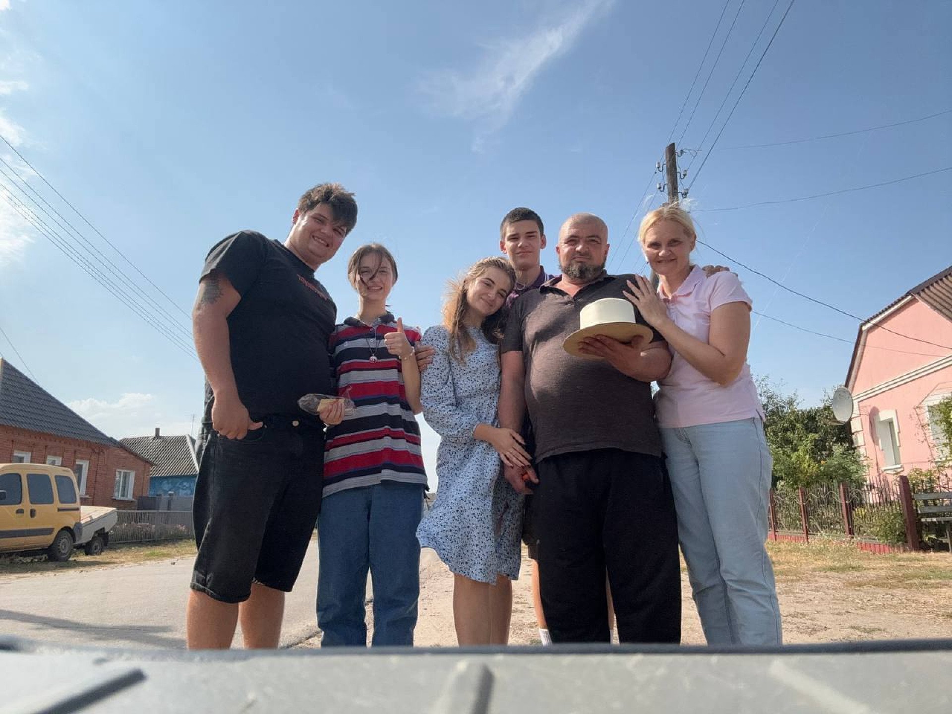 Yana’s family visiting their father in the Sumy region after getting injured during military service. (Source: family archive) Yana’s family visiting their father in the Sumy region after getting injured during military service. (Source: family archive)