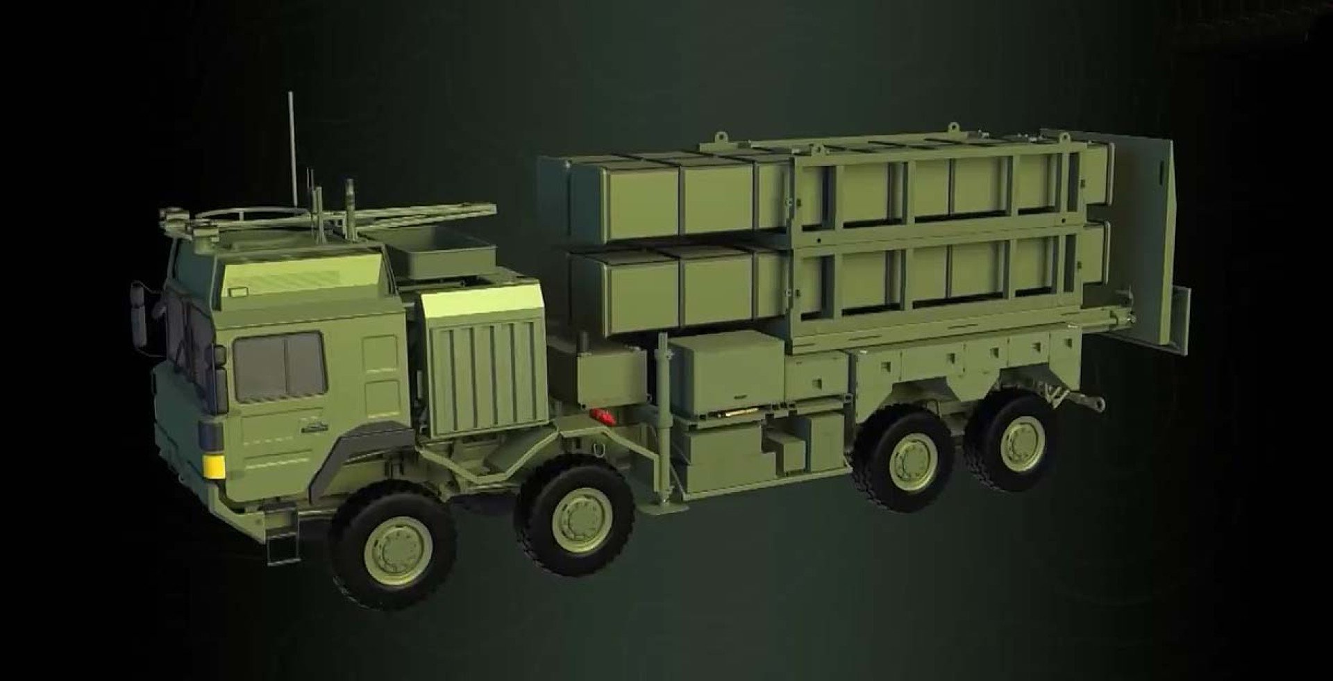Ukrainian “Kilchen” surface-to-air missile launch system, 2021. (Source: Apostrophetv) Ukrainian “Kilchen” surface-to-air missile launch system, 2021. (Source: Apostrophetv)