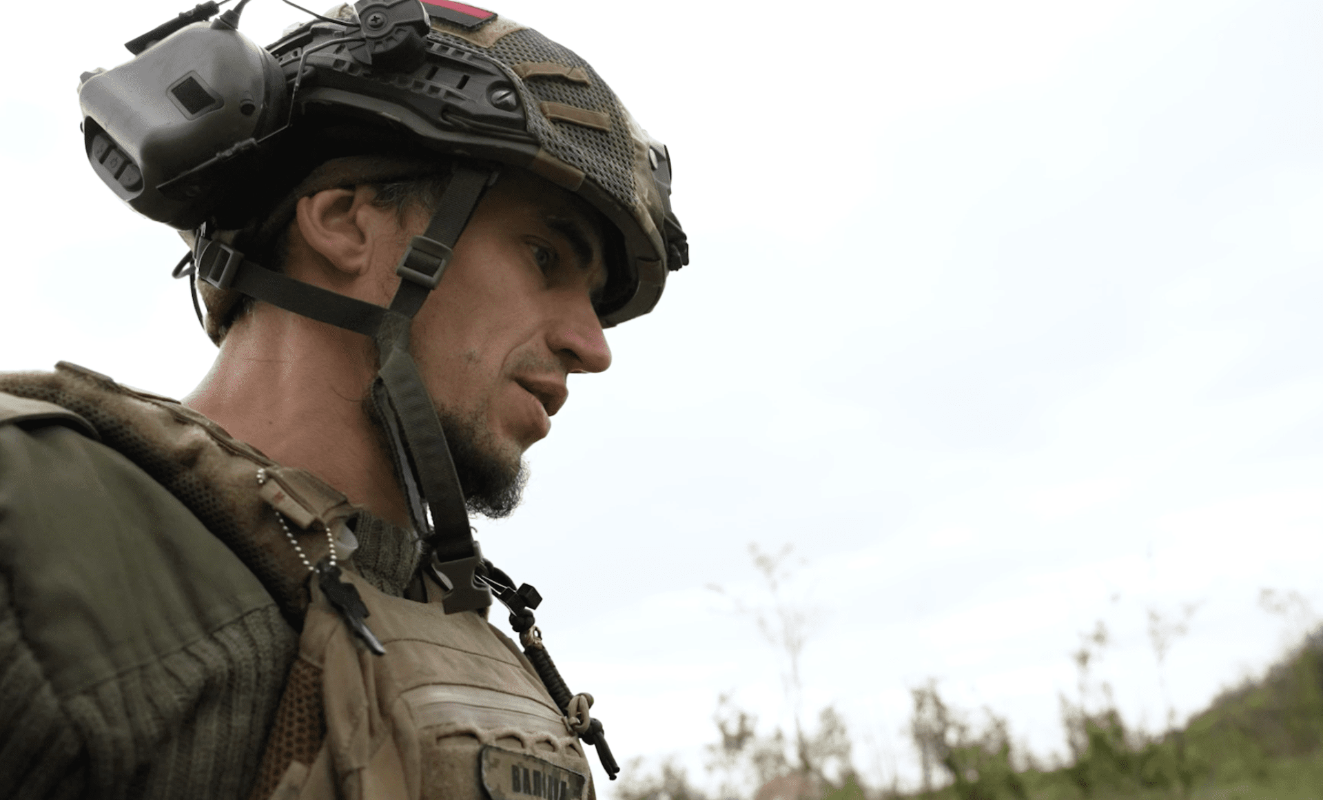 Ukrainian military officer "Validol," Commander in the 206th Battalion of the 241st Territorial Defense Brigade in newly liberated territory in the Kherson region, 2022. (Photo:  Xackery Irving)