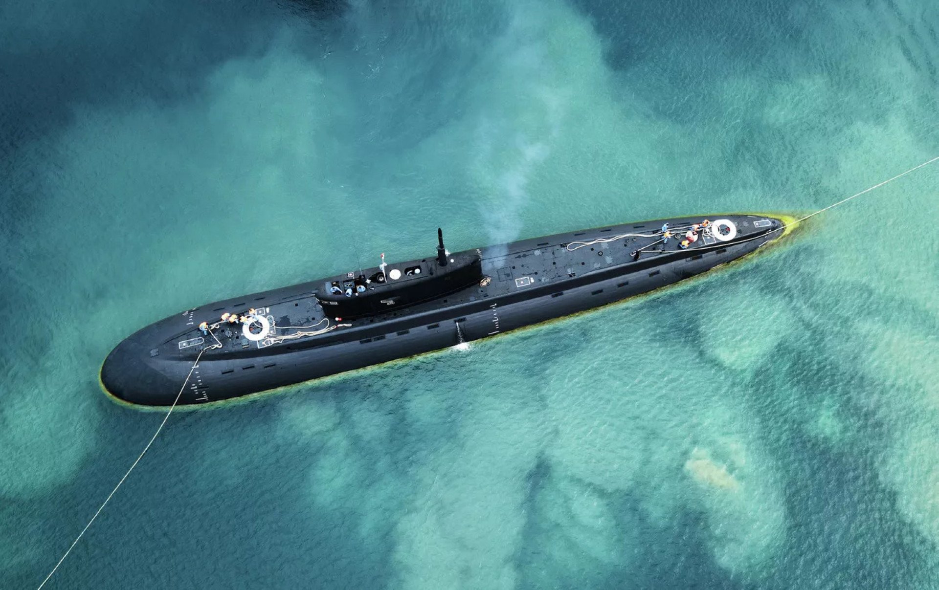 A Russian B-271 Kolpino submarine. (Source: Russian media) A Russian B-271 Kolpino submarine. (Source: Russian media)