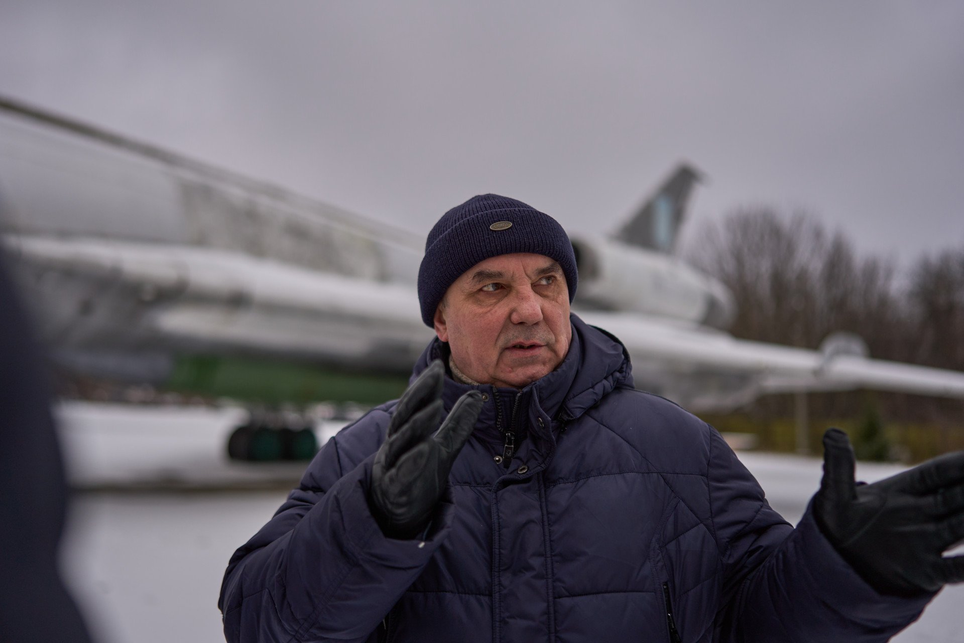 Ukraine’s Lieutenant Colonel Pavlo Byvshev tells the story of his youth. Tu-22M3 is standing in the background. Source: UNITED24 Media. Ukraine’s Lieutenant Colonel Pavlo Byvshev tells the story of his youth. Tu-22M3 is standing in the background. Source: UNITED24 Media.
