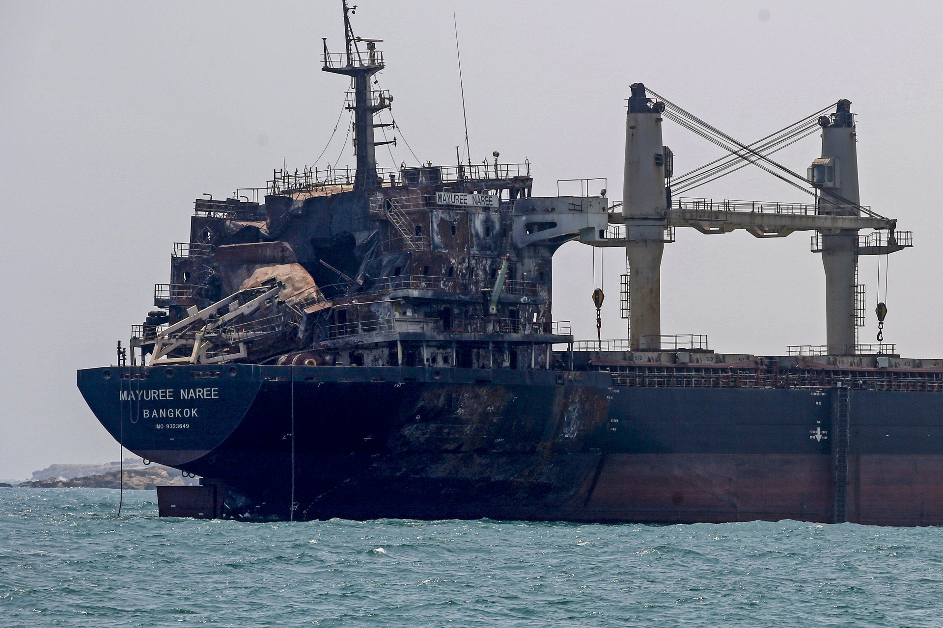 The stranded bulk carrier Mayuree Naree off Iran’s Qeshm Island near the Strait of Hormuz, where disrupted shipping has contributed to the global diesel supply squeeze. (Source: Getty Images) The stranded bulk carrier Mayuree Naree off Iran’s Qeshm Island near the Strait of Hormuz, where disrupted shipping has contributed to the global diesel supply squeeze. (Source: Getty Images)