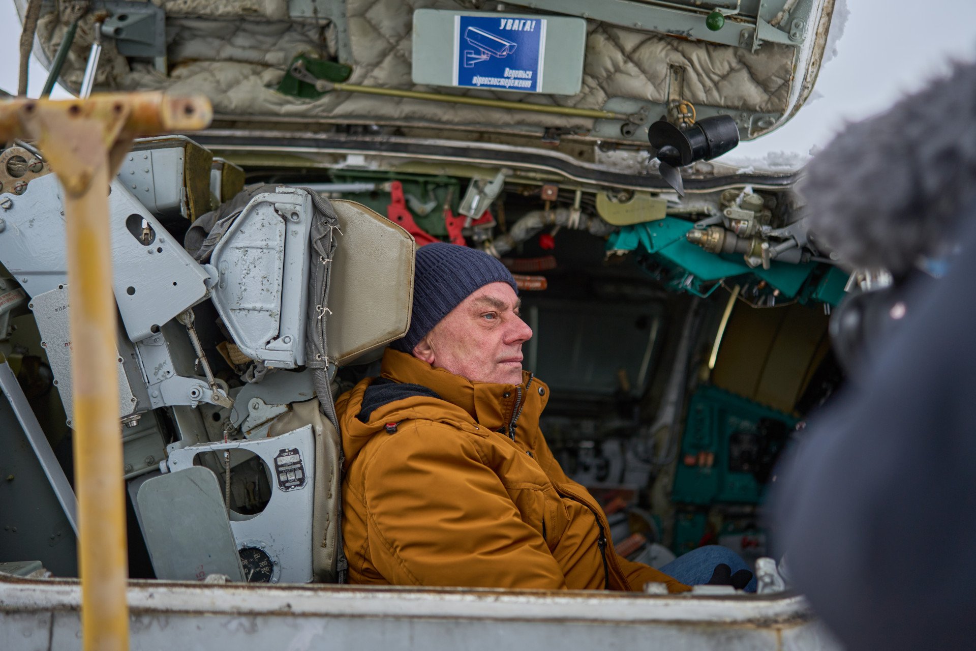 Ukraine’s Lieutenant Colonel Viktor Savchenko sits in the cockpit of a Tu-22M3 aircraft. “Here, where I sit, I started flying as a lieutenant,” he says. Source: UNITED24 Media. Ukraine’s Lieutenant Colonel Viktor Savchenko sits in the cockpit of a Tu-22M3 aircraft. “Here, where I sit, I started flying as a lieutenant,” he says. Source: UNITED24 Media.