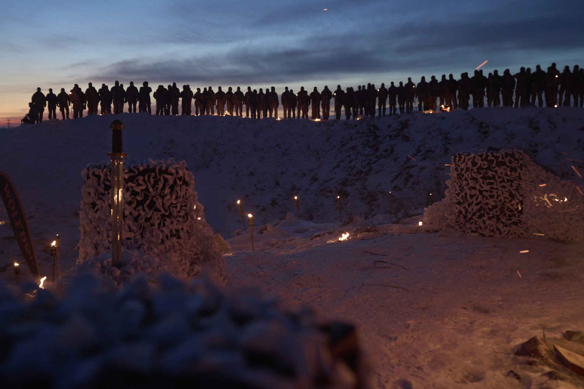 One of the most powerful symbols of the ceremony is an exact replica of the Sword of Sviatoslav the Brave. March 2026. Photo by Joshua Olley/UNITED24 Media.