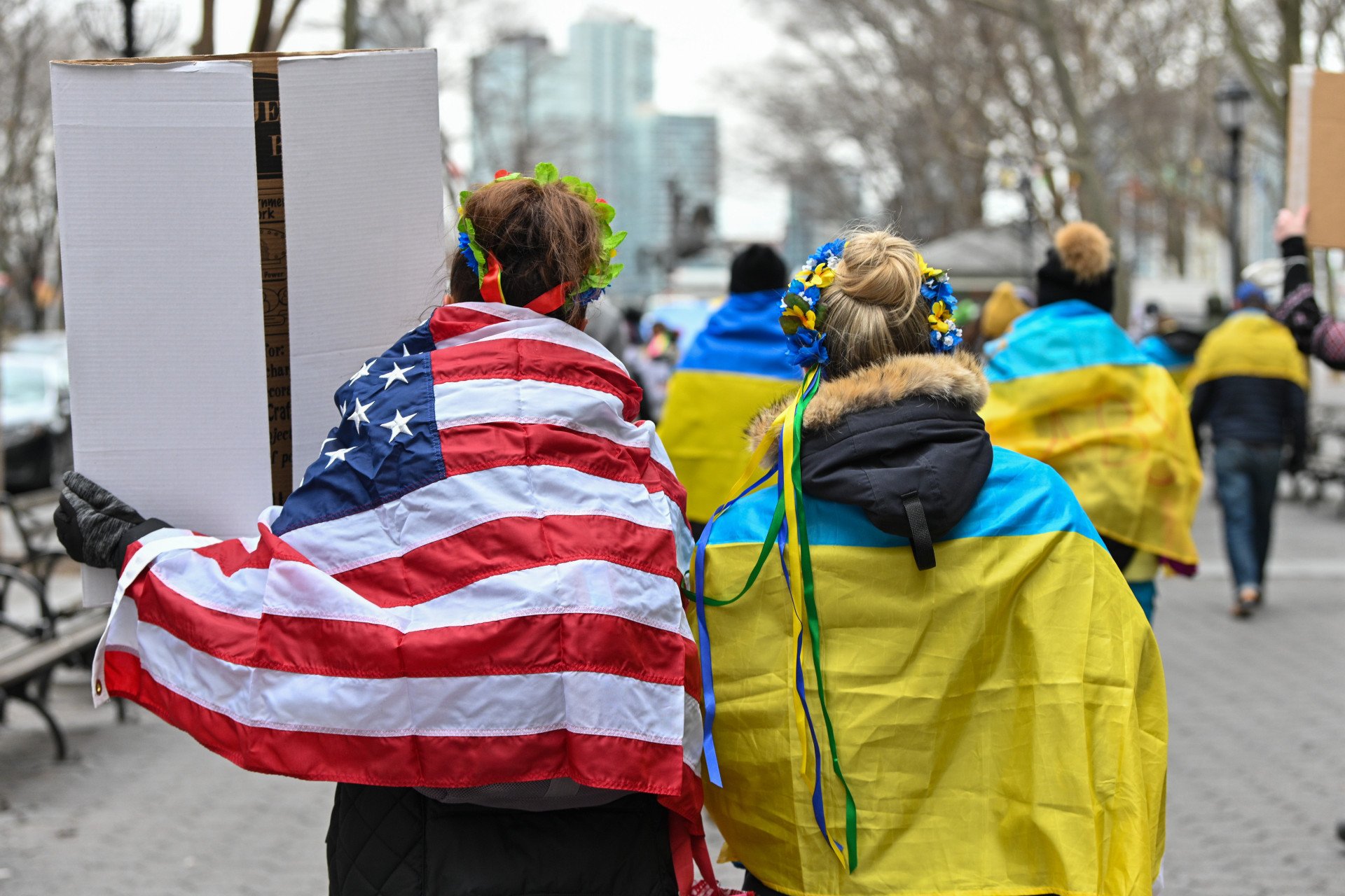Pro-Ukraine Rally Held In New York City Ukrainian Americans Were Divided by Faith and Identity—Until Russia Went to War