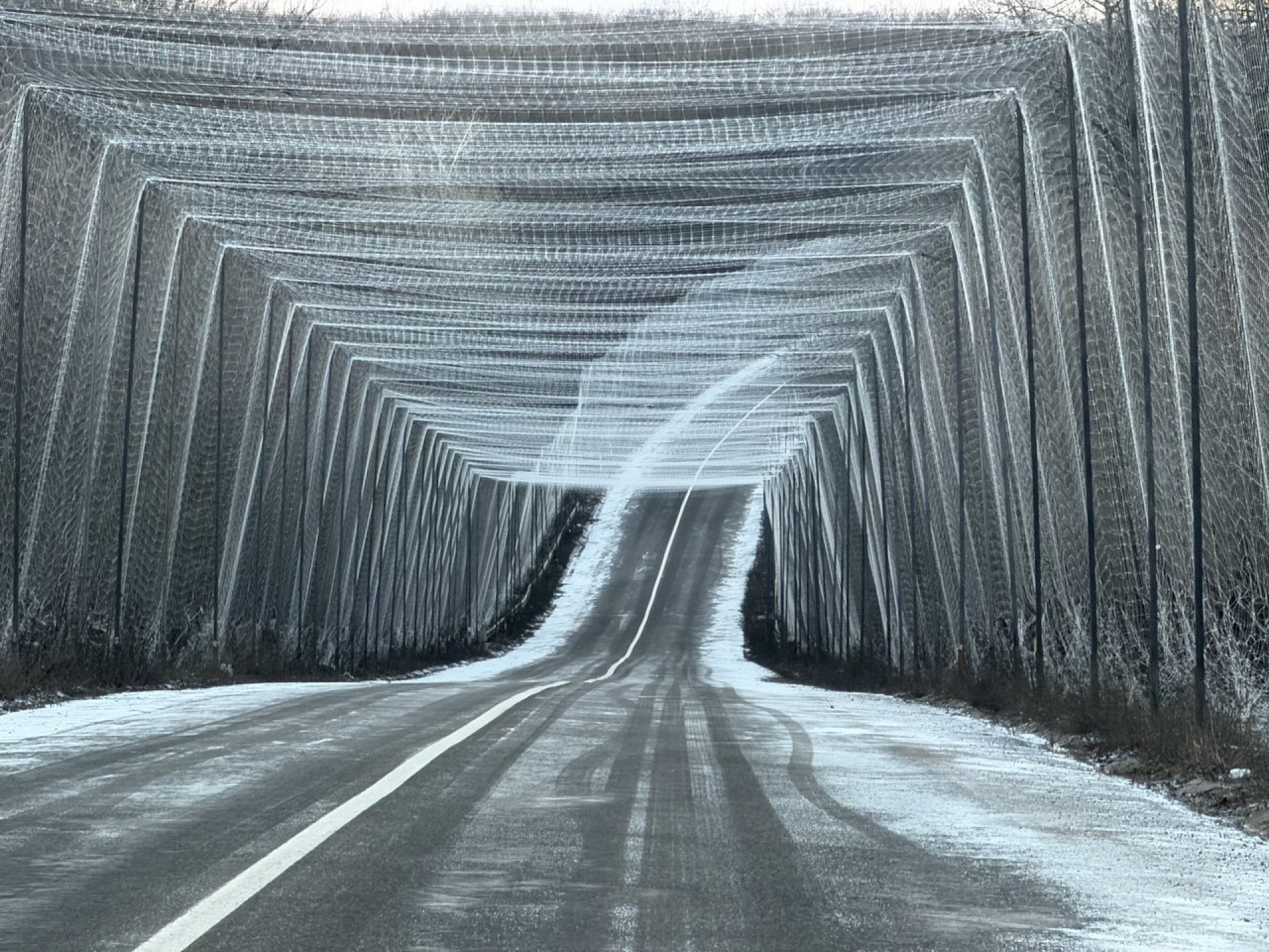 Anti-drone nets in Ukraine