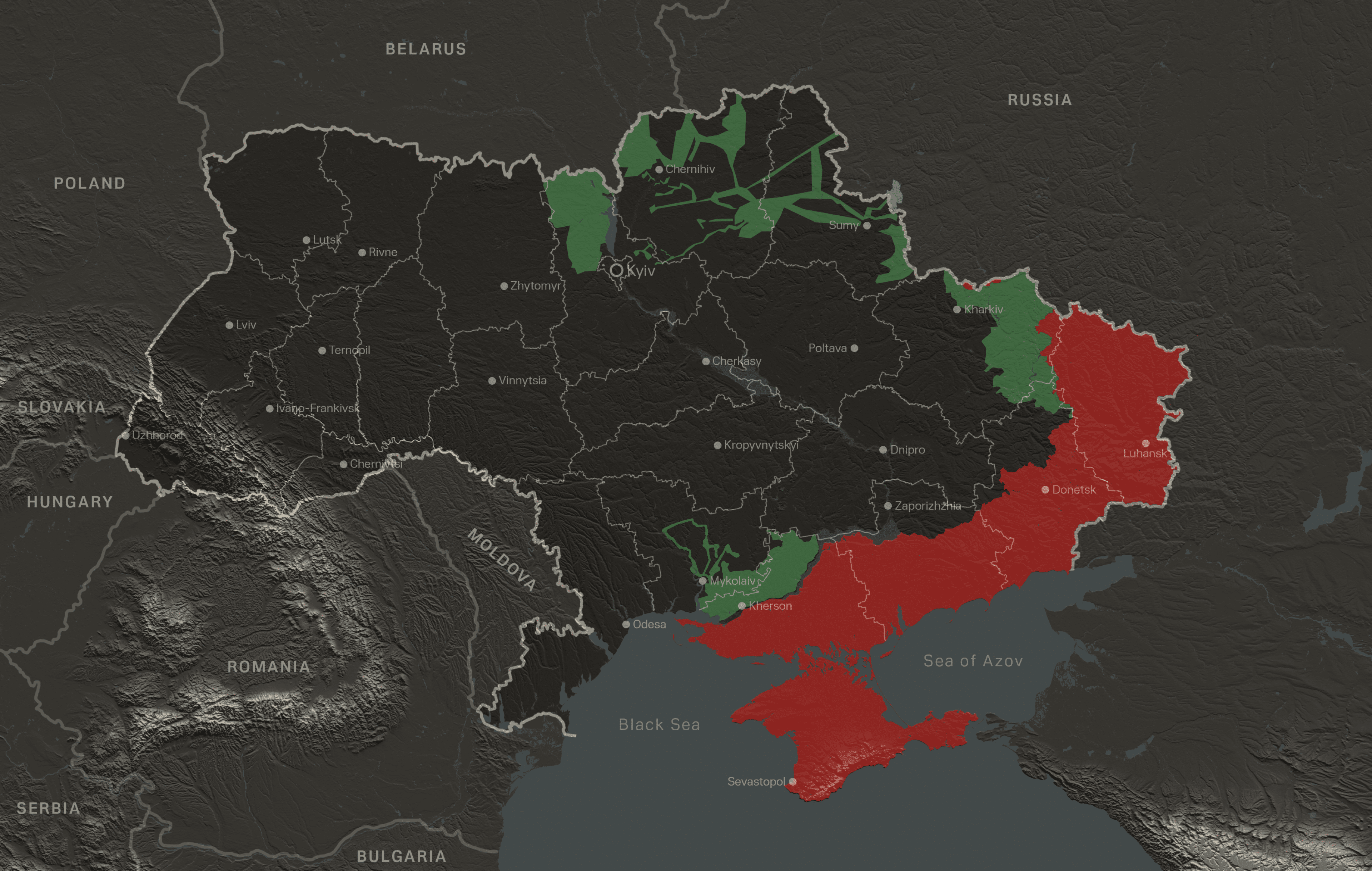 Three Years of Russia's Full-Scale War Against Ukraine, in Maps ...