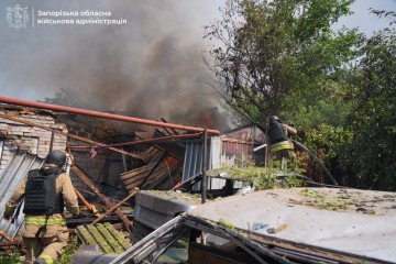 Russian drone strike caused damage to residential buildings in Zaporizhzhia, Ukraine on July 7, 2025. (Source: Ivan Fedorov/Telegram) Russian drone strike caused damage to residential buildings in Zaporizhzhia, Ukraine on July 7, 2025. (Source: Ivan Fedorov/Telegram)