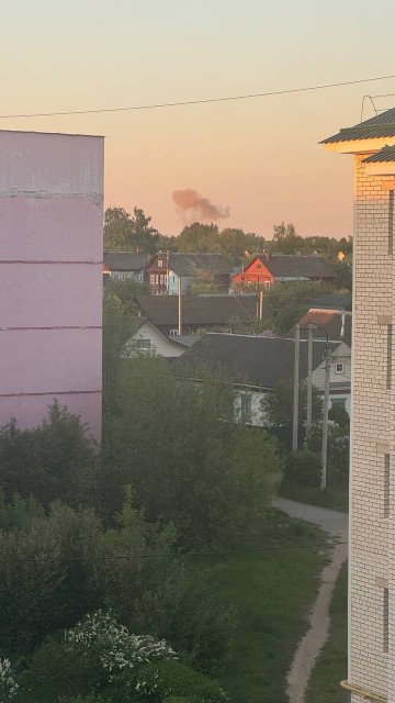 Smoke rises from the chemical plant in Kineshma, Ivanovo region, on May 26, 2025. (Photo: open source) Smoke rises from the chemical plant in Kineshma, Ivanovo region, on May 26, 2025. (Photo: open source)