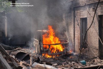 Russian drone strike caused damage to residential buildings in Zaporizhzhia, Ukraine on July 7, 2025. (Source: Ivan Fedorov/Telegram) Russian drone strike caused damage to residential buildings in Zaporizhzhia, Ukraine on July 7, 2025. (Source: Ivan Fedorov/Telegram)