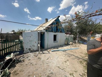 Body of the One-Year-Old Child Covered After the Drone Strike in Pravdyne. (Source: Kherson Regional Military Administration) Body of the One-Year-Old Child Covered After the Drone Strike in Pravdyne. (Source: Kherson Regional Military Administration)