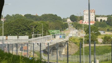 Construction work at the Narva border checkpoint. (Source: ERR)