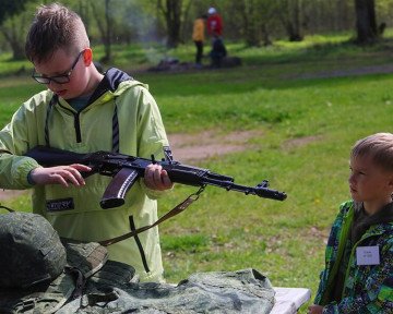 The Saint Elisabeth Monastery youth group learning to assemble weapons (Source: Open Source) The Saint Elisabeth Monastery youth group learning to assemble weapons (Source: Open Source)
