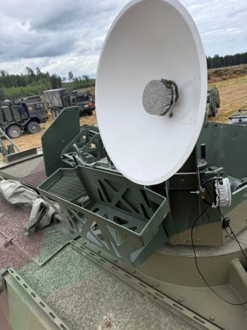 A close-up of Zvook’s passive acoustic sensor installed on a military vehicle during testing at the BATT26 exercises in Latvia. (Source: Zvook/LinkedIn) A close-up of Zvook’s passive acoustic sensor installed on a military vehicle during testing at the BATT26 exercises in Latvia. (Source: Zvook/LinkedIn)