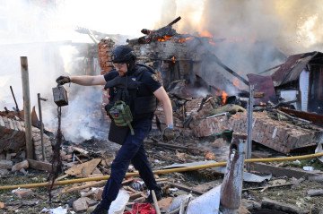 Emergency responders work amidst the rubble following a Russian drone strike on Poltava, Ukraine on July 3, 2025. (Source: DSNS) Emergency responders work amidst the rubble following a Russian drone strike on Poltava, Ukraine on July 3, 2025. (Source: DSNS)