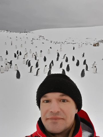 Ihor Artemenko in Antarctica during the expedition. Photo: Ihor Artemenko. Ihor Artemenko in Antarctica during the expedition. Photo: Ihor Artemenko.