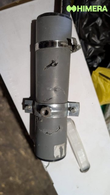 A damaged HIMERA B1 repeater that remained operational after Russian strikes. (Source: HIMERA) A damaged HIMERA B1 repeater that remained operational after Russian strikes. (Source: HIMERA)