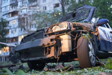 The aftermath of the attack on Zaporizhzhia. (Source: Zaporizhzhia Regional Military Administration)