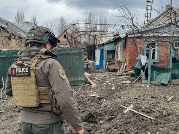 The aftermath of Russia’s attack on Kostiantynivka, the Donetsk region, on April 7, 2025. (Source: Vadym Filashkin/Telegram) The aftermath of Russia’s attack on Kostiantynivka, the Donetsk region, on April 7, 2025. (Source: Vadym Filashkin/Telegram)