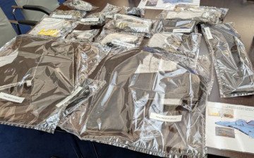 Fragments of a Russian drone fuselage. (Source: Ministry of Foreign Affairs of Romania/Facebook)