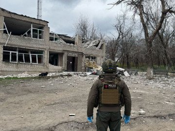 The aftermath of Russia’s attack on Kostiantynivka, the Donetsk region, on April 7, 2025. (Source: Vadym Filashkin/Telegram) The aftermath of Russia’s attack on Kostiantynivka, the Donetsk region, on April 7, 2025. (Source: Vadym Filashkin/Telegram)
