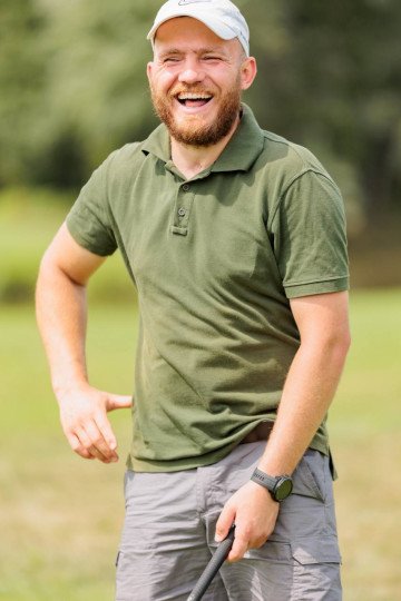 Volodymyr Tovkis at the tournament. Photo: United by Golf.