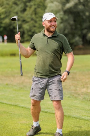 Volodymyr Tovkis at the tournament. Photo: United by Golf.