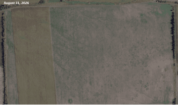 Satellite images dated August 31 and October 11, 2026, show the rapid construction of a Russian drone attack base near Millerovo airfield in the Rostov region. (Source: Reuters)