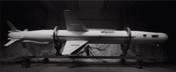 R-360L “Neptune-D” missile displayed during a defense industry presentation in Kyiv. 9Photo:open source)