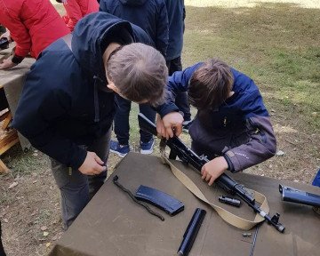 The Saint Elisabeth Monastery youth group learning to assemble weapons (Source: Open Source) The Saint Elisabeth Monastery youth group learning to assemble weapons (Source: Open Source)