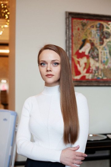 Marianna Vyshimirskaya posa para un retrato. (Fuente: Marianna Vyshimirskaya/Telegram)