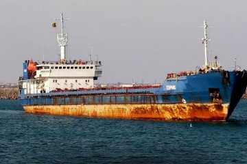 “Kompozitor Rakhmaninov” and “Askar-Saridzha”, used by Russians to transport weapons in the Caspian Sea. (Source: SOF)