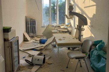 The aftermath of Russian attack on Kyiv, damaging Regional Intensive Care Hospital on July 2, 2026. (Source: Donetsk Regional Military Administration)