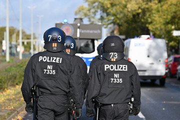 Two Arrested in Germany as Suspected Russian Sabotage Plot Unravels Police in Germany. Illustrative image. (Source: Getty Images)