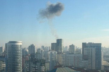 Smoke rises over Yekaterinburg following a reported Ukrainian drone attack, April 25, 2026. (Source: Russian media)