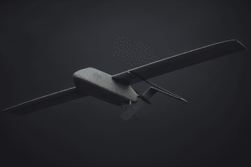FP-2 strike drone in flight; render. (Source: UNITED24 Media)