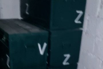 Boxes containing Russian military equipment stored at a facility targeted by the ATESH partisan movement in Russia’s Sverdlovsk region. (Source: ATESH)