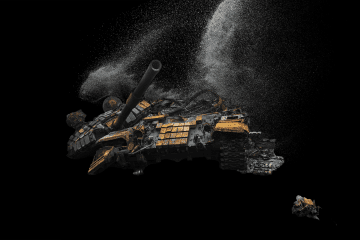 Illustrative image. A destroyed Russian main battle tank. (Source: UNITED24 Media/Oleksandr Manukians)