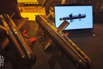 Guided munition for UAVs developed by Ukrainian company Deftak, March 2026. (Source: Militarnyi)