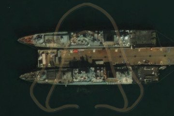 Kalibr missile carriers Admiral Makarov and Admiral Essen. (Source: Absolutely Reliable Source/X)