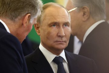 Dmitry Peskov, press secretary to Russian leader Vladimir Putin, attends the Commonwealth of Independent States (CIS) summit in Moscow, Russia, on October 8, 2024. (Source: Getty Images)