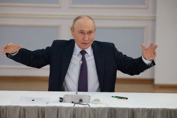Russian leader Vladimir Putin gestures during a visit to Buryat State University on August 10, 2026 in Ulan-Ude, Russia. (Source: Getty Images) Russian leader Vladimir Putin gestures during a visit to Buryat State University on August 10, 2026 in Ulan-Ude, Russia. (Source: Getty Images)