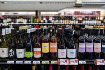 Russia Classifies Beer, Wines and Vapes as “Strategic Goods” Under New Law Shelves of wine at a liquor store. (Source: Getty Images)