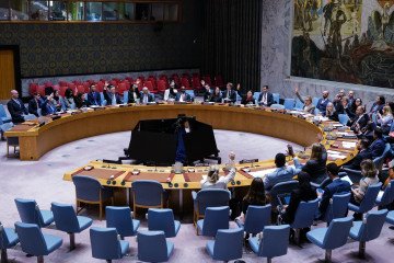 Russia’s Strikes on Ukraine’s Energy Grid Amount to Crimes Against Humanity, UN Inquiry Finds The UN Security Council holds a meeting. (Source: Getty Images)